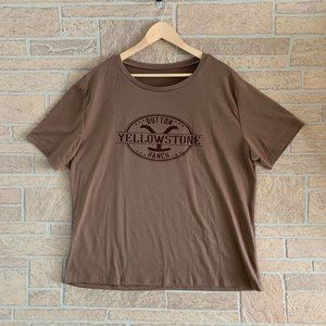Dutton Ranch Yellowstone Tan  Soft T Shirt XL